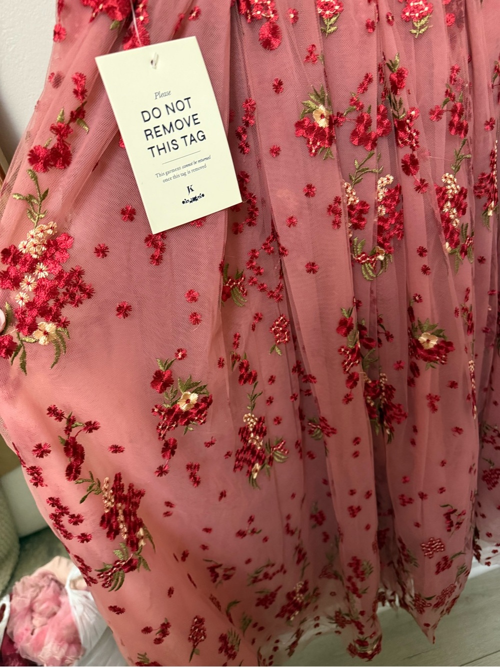 Jessakae Scarlet Floral Sequin Tulle Formal Dress - Picture 6 of 12